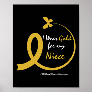 Poster Tia Tio Usa Ouro Para O Meu Sobrinha Câncer Infant