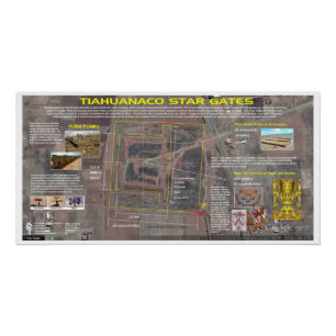 Póster Tiahuanaco - Mapa das Estrelas da Cydonia