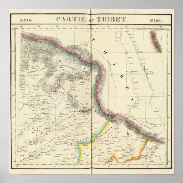 Poster Tibet, Ásia 68 (Frente)