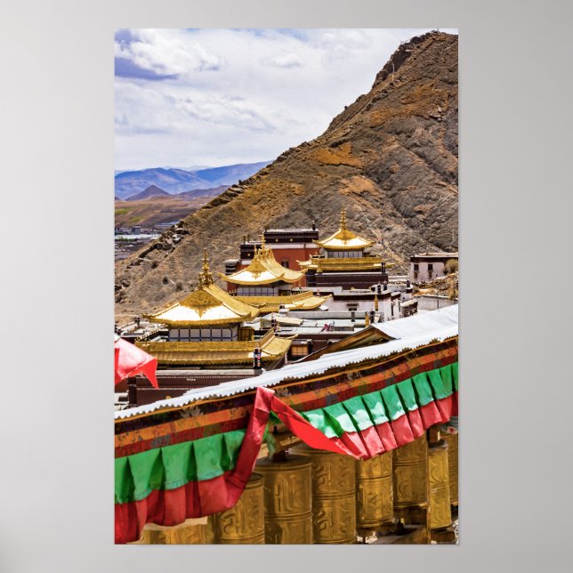 Poster Tibet, Shigatse - Mosteiro de Tashilumpo (Frente)