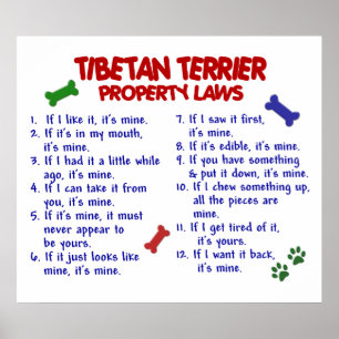 POSTER TIBETAN TERRIER PL2