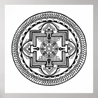 Poster Tibetano Mandala
