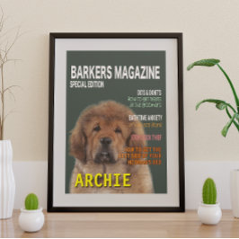 Poster Tibetano Mastiff Parody Magazine Cobrir