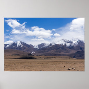 Poster Tibete, Himalaia - Paisagem Cênica das Montanhas