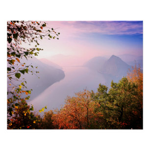 Póster Ticino, suiça: Vista de Monte Bre