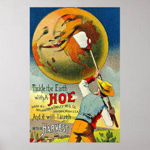 Poster Tickle the Earth - Cartão vitoriano