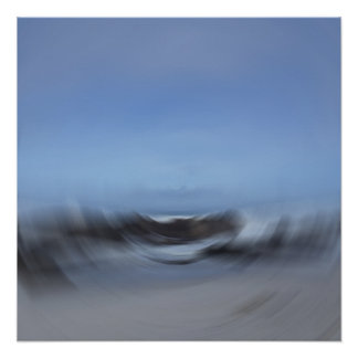 Póster Tidal Flow Abstrato Art