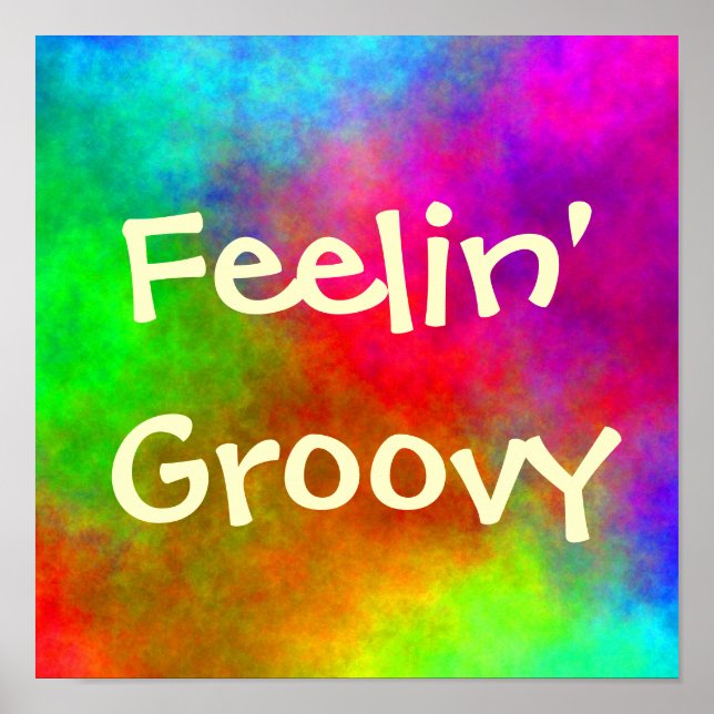 Póster Tie-Dye Abstrato (Frente)