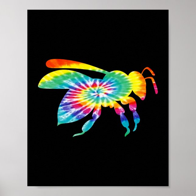 Poster Tie Dye Beekeeper Honey Bee (Frente)