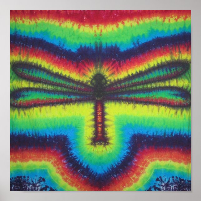Póster Tie Dye Dragonfly (Frente)