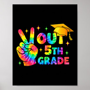 Poster Tie Dye, Graduação, 5, 5º ano, Dia Passado
