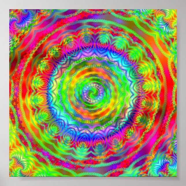 Poster Tiedye Target (Frente)