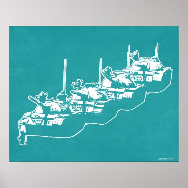 Póster Tienanmen Tank Man (Frente)