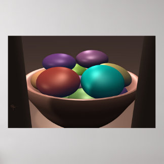 Póster Tigela de cores