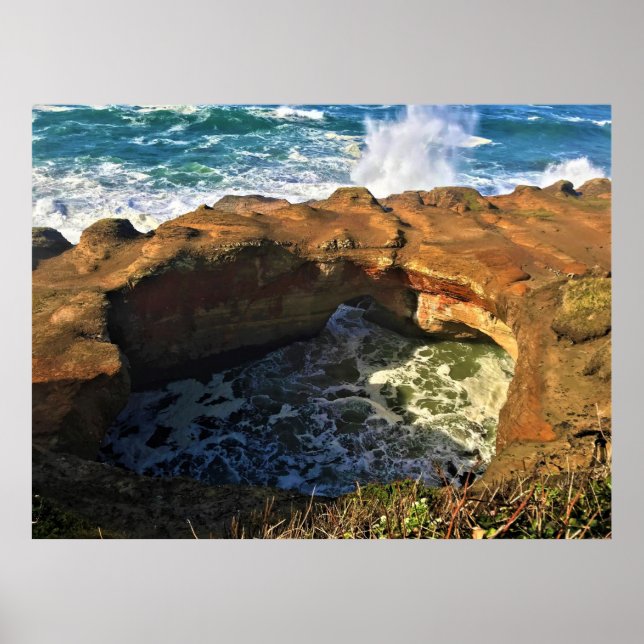 Poster Tigela do Diabo, Newport, Oregon (Frente)