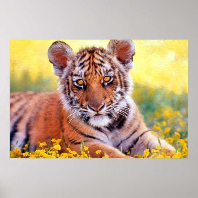 Poster Tiger Baby Cub (Frente)