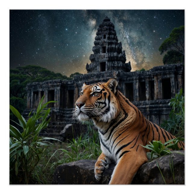 Póster Tiger e Templo (Frente)