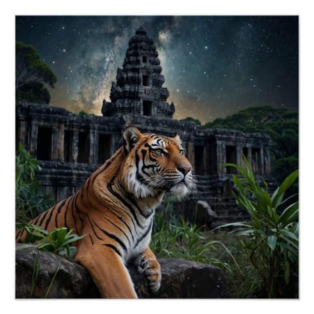 Póster Tiger e Templo (Frente)