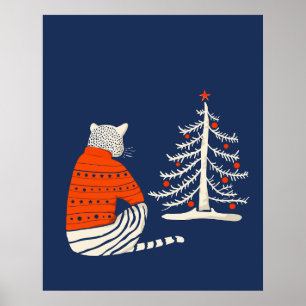 Poster Tiger Esperando pelo Natal
