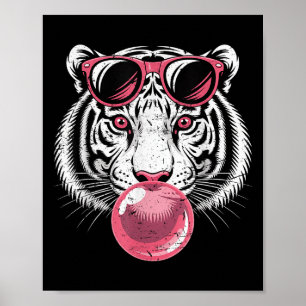 Poster Tiger Face Nk Pulga Selva Vibes Amante de os anima