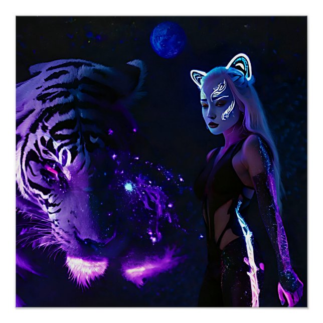 Póster Tiger Night (Frente)