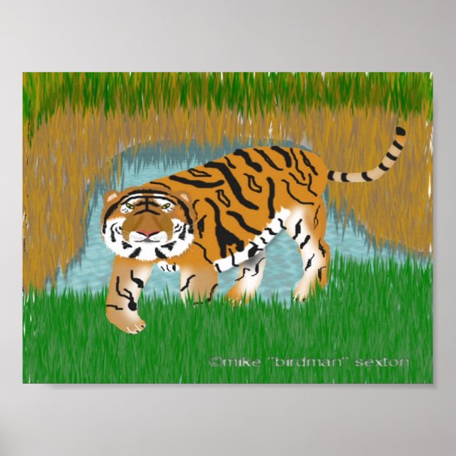 Póster Tiger Oasis (Frente)