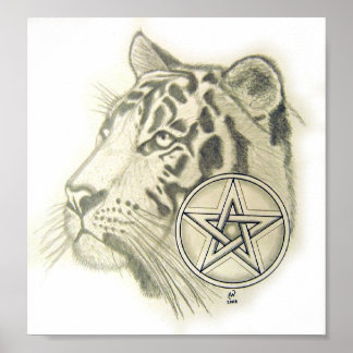 Póster Tiger Pentacle