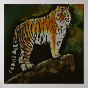 Poster Tiger Safari Animal Art