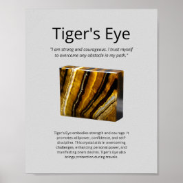 Poster Tiger's Eye Crystal Significa