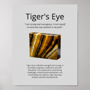 Poster Tiger's Eye Crystal Significa