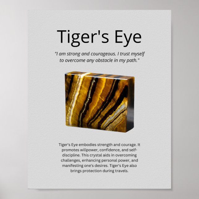 Poster Tiger's Eye Crystal Significa (Frente)