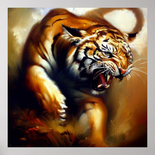 Poster Tigre (13) Gato Selvagem (Frente)