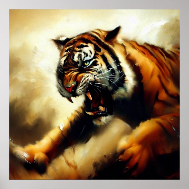 Poster Tigre (14) Gato Selvagem (Frente)