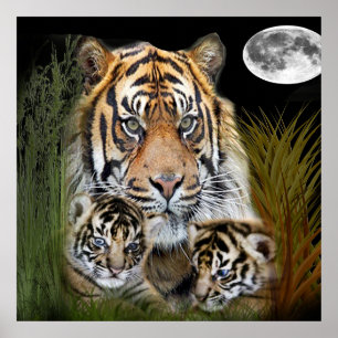 Póster Tigre art