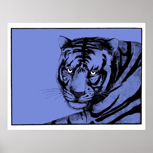PÓSTER TIGRE AZUL (Frente)