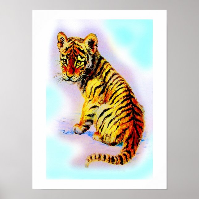 Poster Tigre-bebê (Frente)
