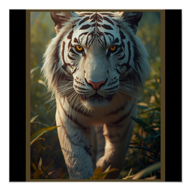 Póster Tigre branco (Frente)