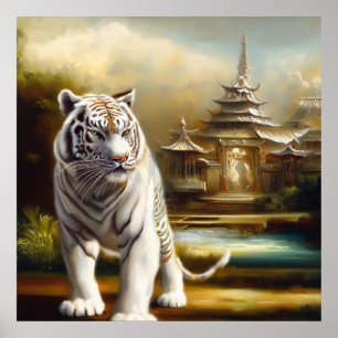 Poster Tigre Branco Chinês (27)