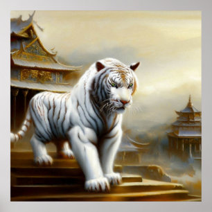 Poster Tigre branco chinês (5)