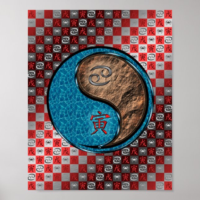 Poster Tigre cancer e Terra (Frente)