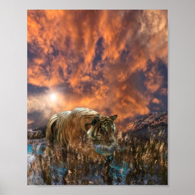 Poster Tigre com o uísque no saco (Frente)