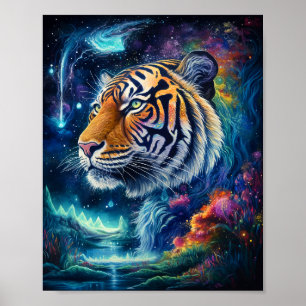 Poster Tigre Cósmico