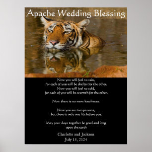 Poster Tigre da bênção do casamento de Apache