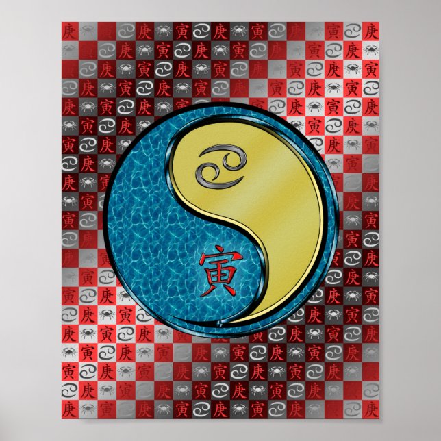 Poster Tigre de cancer e metal (Frente)