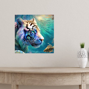 Poster Tigre de Essência Opal e Peixes de Tigre Personali