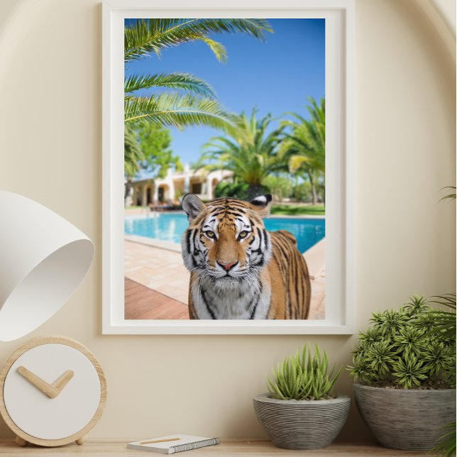 Poster Tigre em fotografia de Luxurista Villa Animal (Criador carregado)