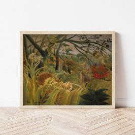 Poster Tigre em uma tempestade tropical | Henri Rousseau