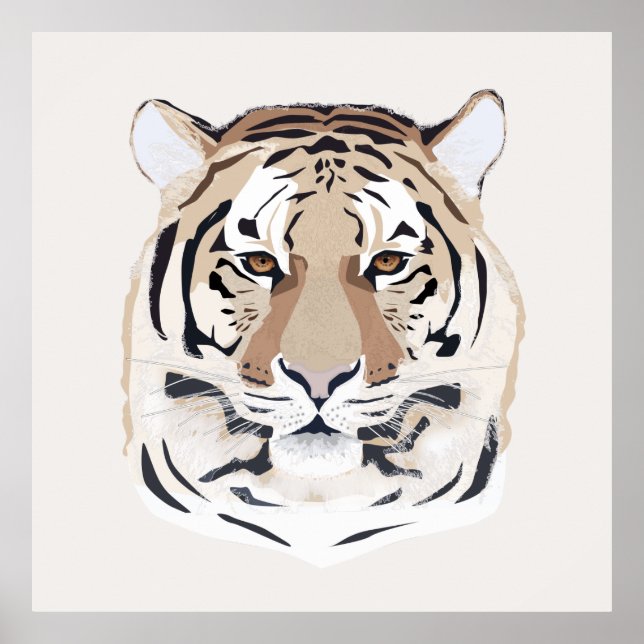 Poster Tigre, face do tigre, símbolo de 2022 (Frente)