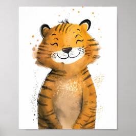 Poster Tigre Fofo 