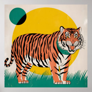 Poster tigre laranja